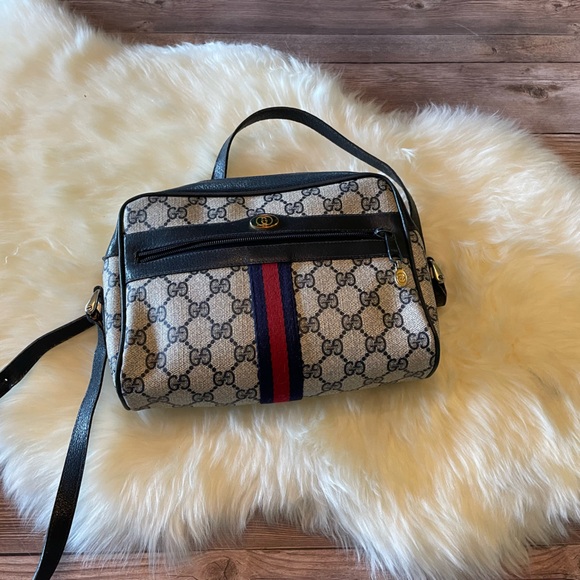 Gucci | vintage Ophidia GG Small Bag | Navy - Picture 1 of 11